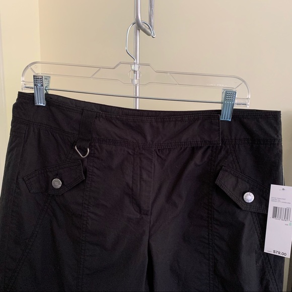 NWT Black Cargo Capris - Picture 2 of 6